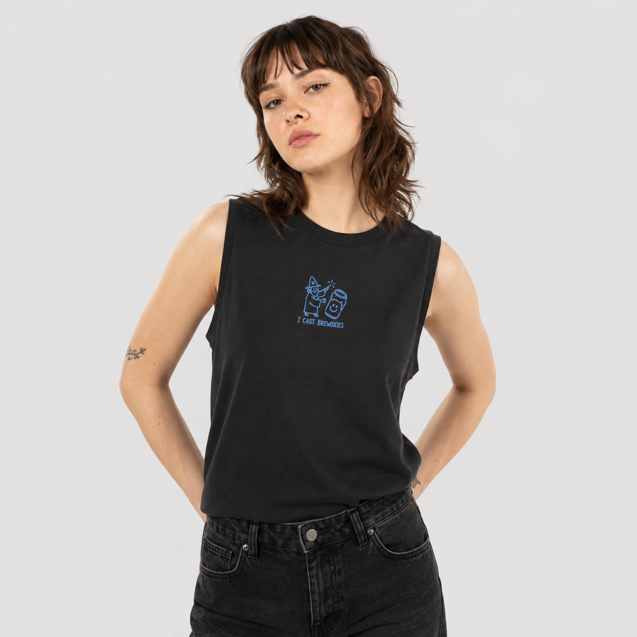 I Cast Brewskies - Tank Top Zwart