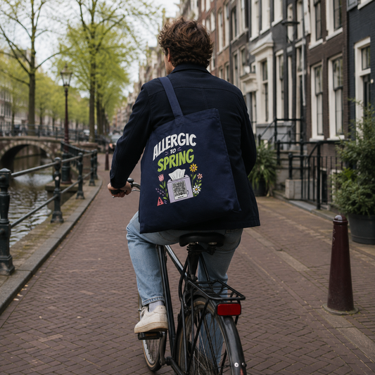 Allergic To Spring - Tote Bag Blauw
