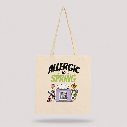 Allergic To Spring - QR Tote Bag