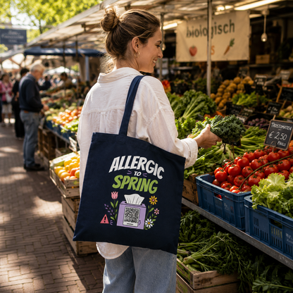 Allergic To Spring - Tote Bag Blauw