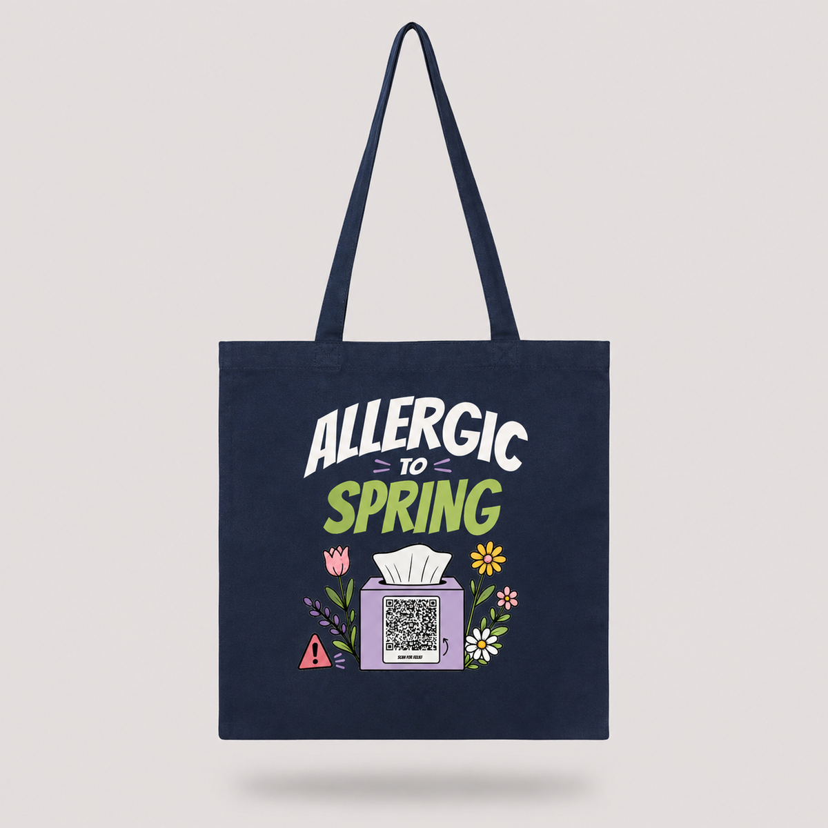 Allergic To Spring - Tote Bag Blauw