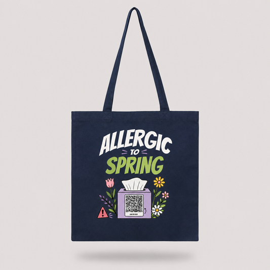Allergic To Spring - Tote Bag Blauw