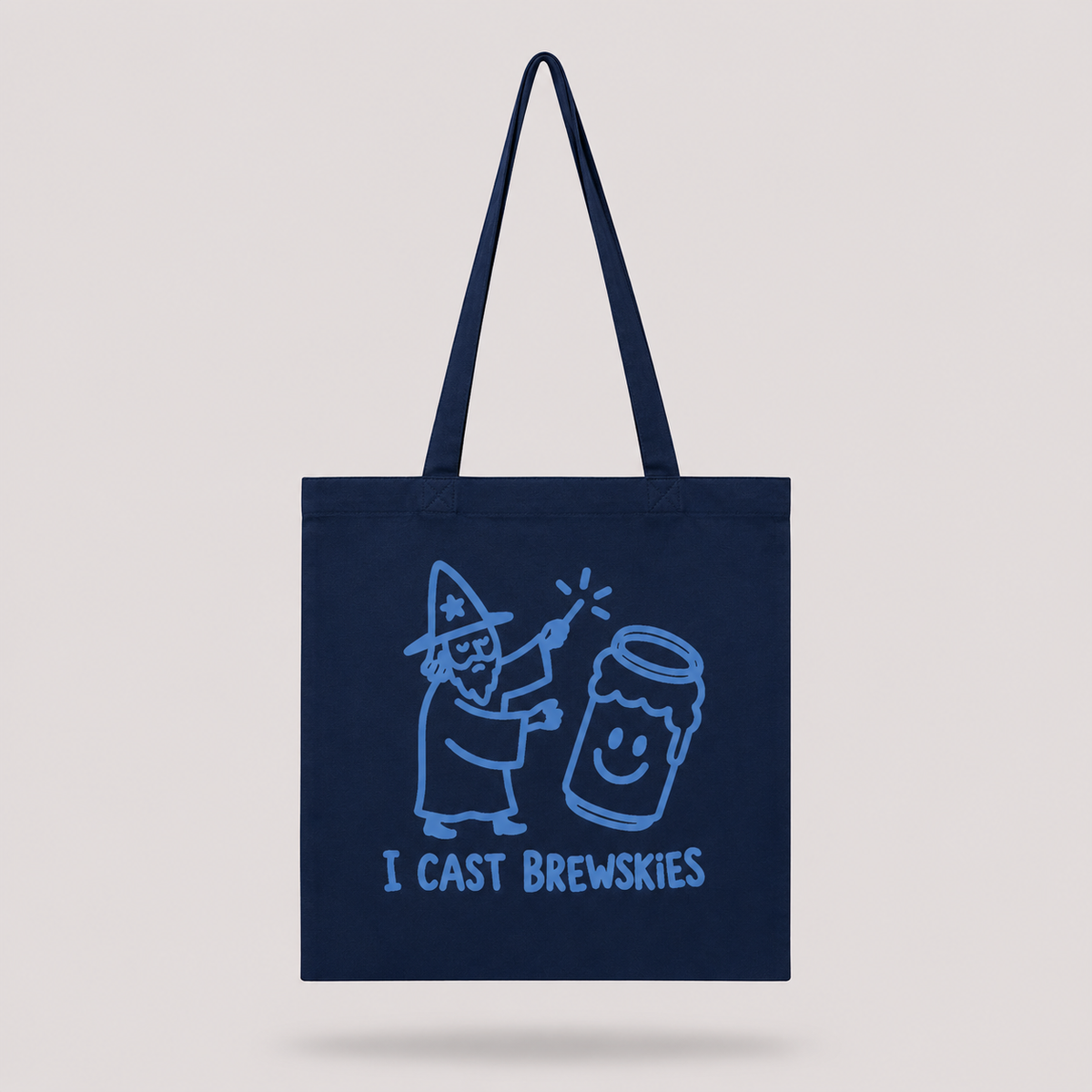 I Cast Brewskies - Tote Bag Blauw