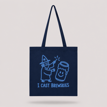 I Cast Brewskies - Tote Bag Blauw
